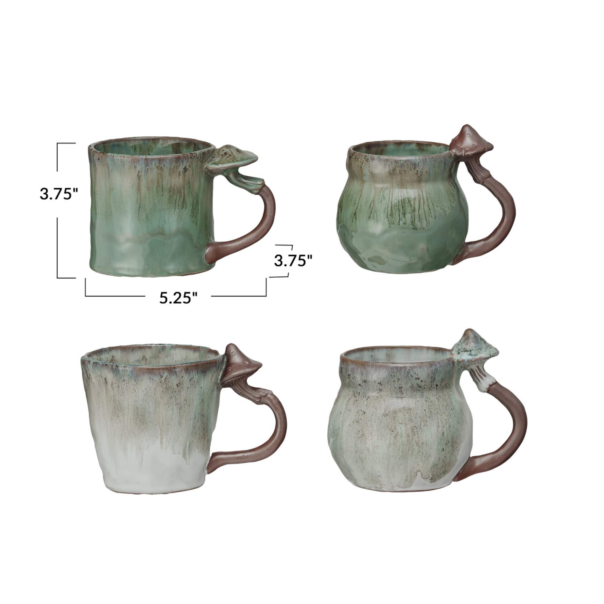 Hello Honey 14oz. Enchanted Mushroom Stoneware Mugs, 4ct.